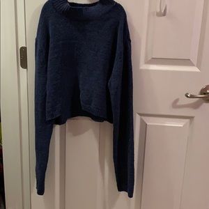 Wild Fable Blue Crop Sweater